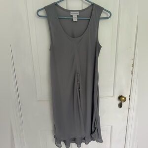 Sleeveless flowing summer mini dress